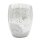 Thermo-Trinkglas Klar/Silber/Glitzer ca. 350 ml