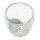 Thermo-Trinkglas Klar/Silber/Glitzer ca. 350 ml
