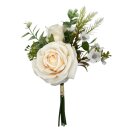 Künstlicher Rosenstrauß/Handstrauß Creme...