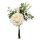 Künstlicher Rosenstrauß/Handstrauß Creme ca. 27 cm