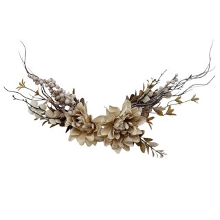 Künstliches Blumengesteck Beige/Braun ca. 45 cm