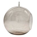 Hängende Glaskugel Vase Creme ca.15 x17 cm
