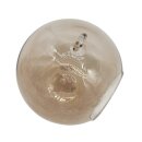 Hängende Glaskugel Vase Creme ca.15 x17 cm