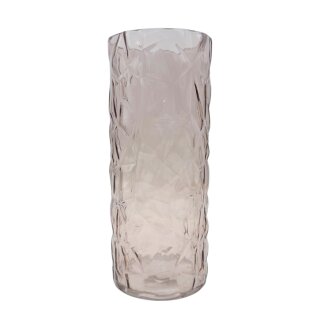 Glas Vase Braun ca. 29,3 cm
