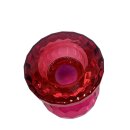 Teelichthalter Rot/Pink ca. 10,5 cm
