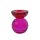 Teelichthalter Rot/Pink ca. 10,5 cm