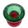 Teelichthalter Grün/Rot ca. 10,5 cm