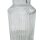 Glas Vase geriffelt Klar ca.22 cm