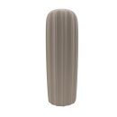 Keramik Vase gerillt beige ca. 30 cm