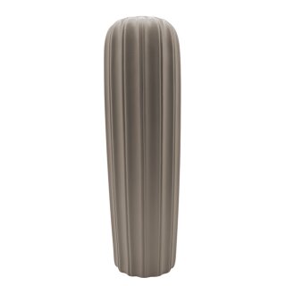 Keramik Vase gerillt beige ca. 60 cm