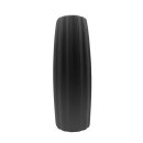 Keramik Vase gerillt Schwarz ca. 30 cm