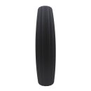 Keramik Vase gerillt Schwarz ca. 60 cm