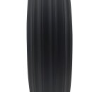 Keramik Vase gerillt Schwarz ca. 60 cm