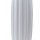 Keramik Vase gerillt Weiß ca. 60 cm