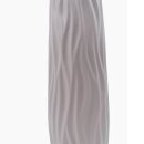 Keramik Vase Wellenmuster Weiß ca.30 cm