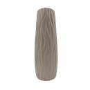 Keramik Vase Wellenmuster Beige ca.30 cm