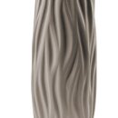 Keramik Vase Wellenmuster Beige ca.30 cm