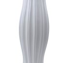 Keramik Vase mit Vertikale Rillen Weiß ca.60 cm