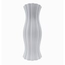 Keramik Vase mit Vertikale Rillen Weiß ca.30 cm