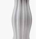 Keramik Vase mit Vertikale Rillen Weiß ca.30 cm
