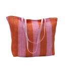 Tasche + Zusatztäschchen Orange/Rosa
