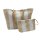 Tasche + Zusatztäschchen Beige/Weiß
