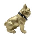 Deko Figur Französische Bulldogge Gold ca. 20 cm