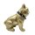 Deko Figur Französische Bulldogge Gold ca. 20 cm