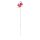 Dekorativer Gartenstecker " Libelle" Rosa/Rot ca. 68 cm