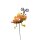 Dekorativer Gartenstecker " Schmetterling " Gelb/Orange ca. 68 cm