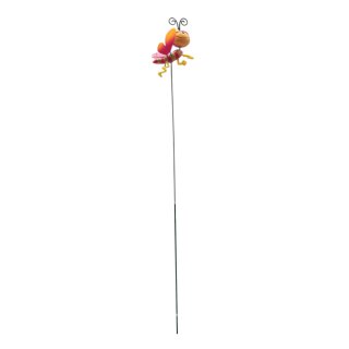 Dekorativer Gartenstecker " Schmetterling " Rot/Orange ca. 68 cm