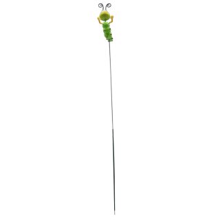 Dekorativer Gartenstecker " Raupe " Grün ca. 68 cm