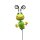 Dekorativer Gartenstecker " Raupe " Grün ca. 68 cm
