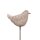 LED Solar Gartenstecker Vogel Metall Lachs ca. 80 cm
