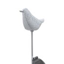 LED Solar Gartenstecker Vogel Metall Weiß ca. 80 cm