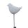 LED Solar Gartenstecker Vogel Metall Weiß ca. 80 cm