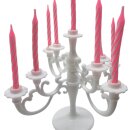 Kuchen Kerzenhalter Kronleuchter Weiß/Rosa