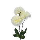 Künstliche Dahlie mit 3 Blüten Weiß ca....