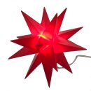 LED Weihnachtsstern Rot mit Timer Ø ca. 7 cm