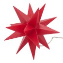 LED Weihnachtsstern Rot mit Timer Ø ca. 7 cm