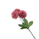 Künstliche Dahlie mit 3 Blüten Altrosa ca. 43 cm