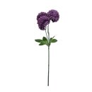 Künstliche Dahlie mit 3 Blüten Lila ca. 43 cm