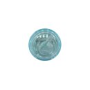 Plastikbecher mit Strohhalm Blau ca. 15 cm