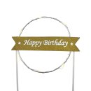 LED Cake Topper" Happy Birthday" ca. 20 cm