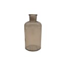 Glas Vase Braun ca. 17 cm
