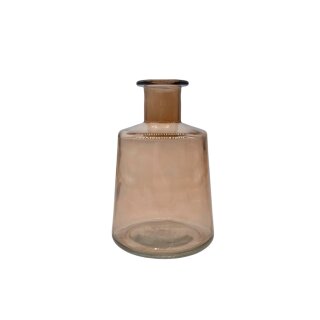 Glas Vase Braun ca. 19 cm
