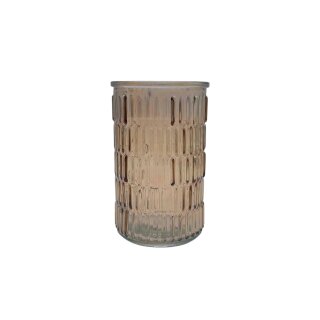 Glas Vase Braun ca. 15 cm
