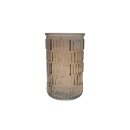 Glas Vase Braun ca. 15 cm