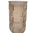 Glas Vase Braun ca. 15 cm