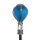 LED Solar Heißluftballon Stecker Blau ca. 57 cm
